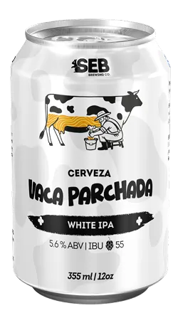 Botella de cerveza VACA PARCHADA